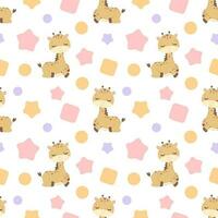 giraffe seamless pattern perfect for wallpaper, backgrounds, invitations, packaging design projects vector