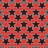 Star pattern on red background vector