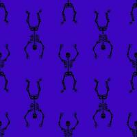 pattern with skeletons vector