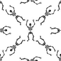 pattern with skeletons vector