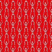 pattern with skeletons vector