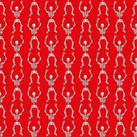 pattern with skeletons vector