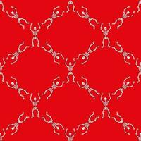 pattern with skeletons vector