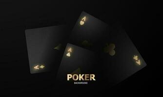 Playing card. Winning poker hand casino chips flying realistic tokens for gambling, cash for roulette or poker, vector