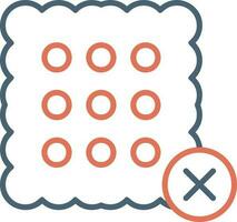 No Sweets Vector Icon