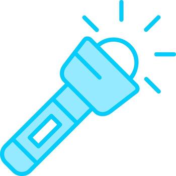 icono de vector de linterna