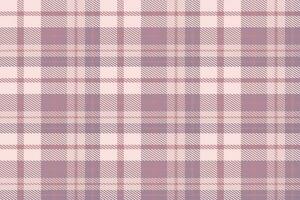 Purple Tartan Pattern Fabric Design Texture Is Woven in a Simple Twill, Two Over Two Under the Warp, Advancing One Thread at Each Pass. vector