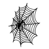 Set of cobwebs. Vector illustration of a set of spider web.