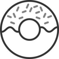 icono de vector de donut