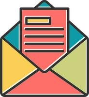 Mail Job Offer Vector Icon