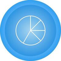 icono de vector de gráfico circular