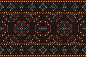 Carpet tribal pattern art. Geometric ethnic seamless pattern traditional. American, Mexican style. vector