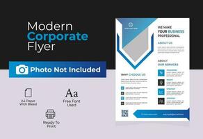 Free Vector modern corporate flyer template