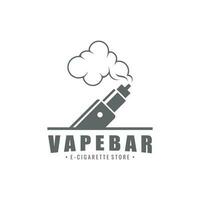 Vape or E-Cigarette Logo Template vector