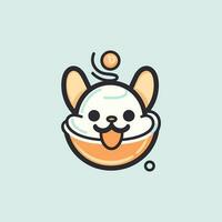 Meet our adorable ice cream mascot. With its cute and playful design, it's sure to bring a smile to your face and a craving for sweets vector