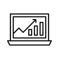 Seo Graph vector oultine Icon. EPS 10 File