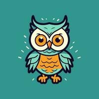 Cute owl illustration is charming and delightful, perfect for designs that are whimsical and endearing. vector