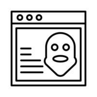 Browser Hijack Vector outline icon. EPS 10 File