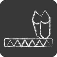 Icon Native American. related to American Indigenous symbol. chalk Style. simple design editable vector