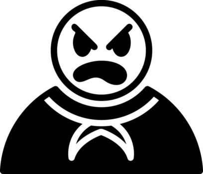 solid icon for bad vector
