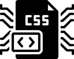 sólido icono para css vector