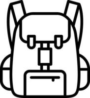 Backpack Vector Icon Design