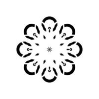 Geometrical Motive Pattern, Artistic Circle-Shaped, Modern Contemporary Mandala, Minimaslim and Monochormefor Decoration, Background, Decoration or Graphic Design Element. Vector Illustration
