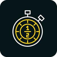 Half time Vector Icon Design
