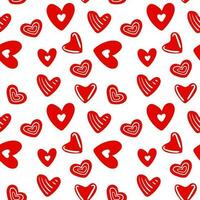 Seamless love heart design vector background. Seamless pattern on Valentine s day. The seamless texture with heart.