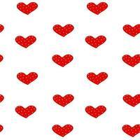 Seamless love heart design vector background. Seamless pattern on Valentine s day. The seamless texture with heart.