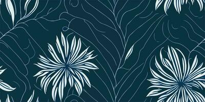 elegante sin costura aster floral modelo para textil diseño vector