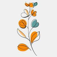 Minimalist Floral Vector Art Illustrations for Occasions template vintage fashion hand drawn decor