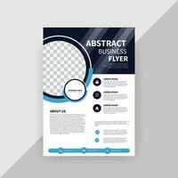 Modern business flyer design template vector design front and back. Layout template in A4 size. Corporate flyer design template.