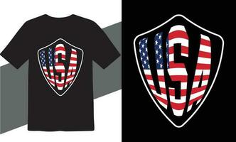 4th July, USA Independence Day T-Shirt Design vector