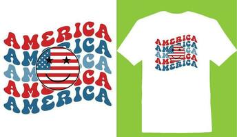 America T-shirt design vector