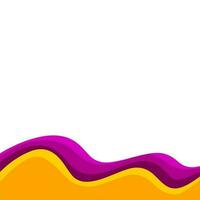 Vector abstract colorful flowing wave lines isolated on white background. Design element for technology, science, music or modern concept.