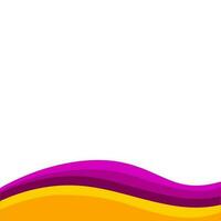 Vector abstract colorful flowing wave lines isolated on white background. Design element for technology, science, music or modern concept.