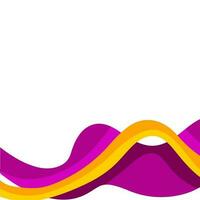 Vector abstract colorful flowing wave lines isolated on white background. Design element for technology, science, music or modern concept.