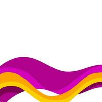 Vector abstract colorful flowing wave lines isolated on white background. Design element for technology, science, music or modern concept.