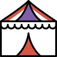 circus tent vector illustration on a background.Premium quality symbols.vector icons for concept and graphic design.