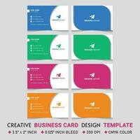 Double-sided Business Card Template, Creative Corporate Business Card Template Design eps 10 Business Identity Unique Design, Print Ready Professional  Business Card Template, vector