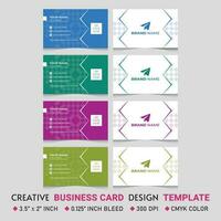 Double-sided Business Card Template, Creative Corporate Business Card Template Design Vector eps 10 Business Identity Unique Design, Print Ready Professional  Business Card Template,