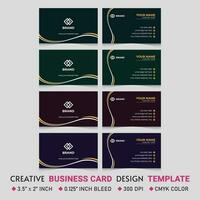 Double-sided Business Card Template, Creative Corporate Business Card Template Design Vector eps 10 Business Identity Unique Design, Print Ready Professional  Business Card Template,