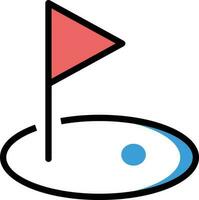 Ilustración de vector de golf en un fondo. Símbolos de calidad premium. Iconos vectoriales para concepto y diseño gráfico.