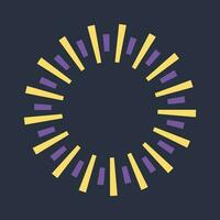 Set of colorful firework for element vector