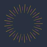 Set of colorful firework for element vector