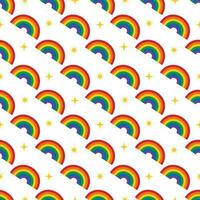 Rainbow of pride flag, lgbt seamless pattern bg vector