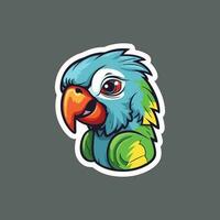 A parrot sticker character vector