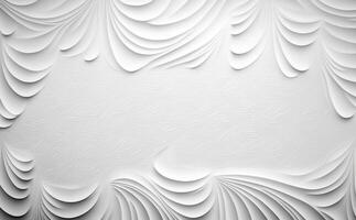 Abstract white luxury style background, AI Generated photo