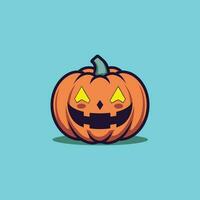 Cute Pumpkin Halloween Vector Graphic Element